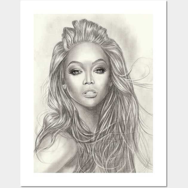 Tyra Banks Wall Art by Svetlana Pelin